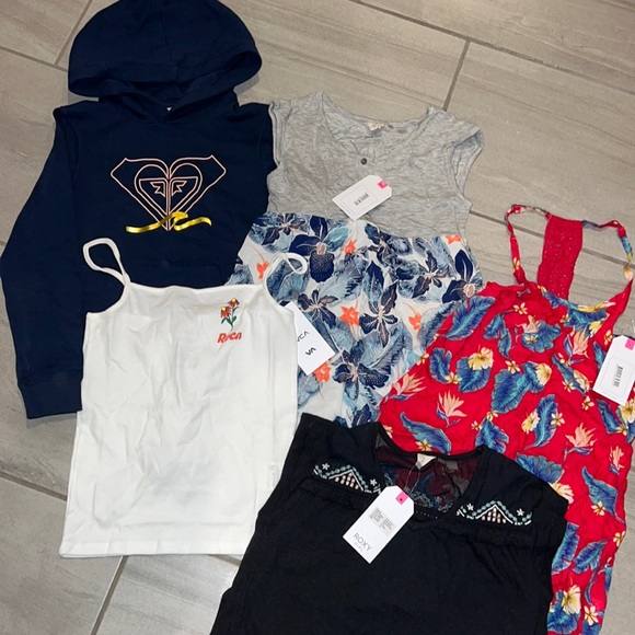 π₯ ROXY GIRLS CLOTHING BUNDLE LOT OF 5 new with tags π₯ - Picture 1 of 4